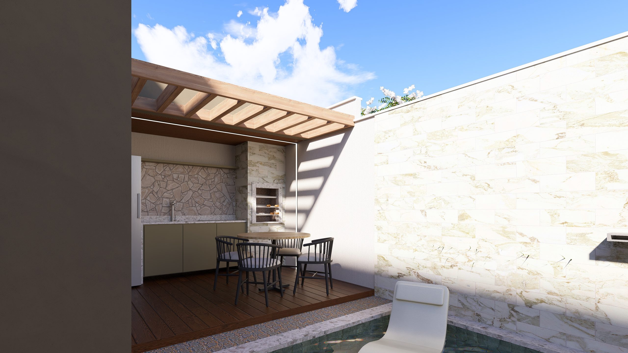 Linda Residência de 3 quartos com pisicna